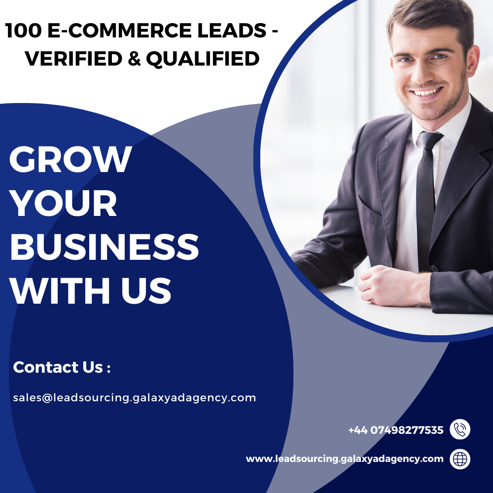 100 ecomm 100 eCommerce leads Verified & qualified